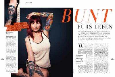 Zeitungsbericht über Viola Jahns im Magazin Woman Seite 1